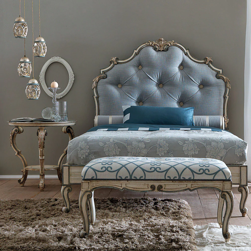 Classic-High-End-Italian-Designer-Button-Upholstered-Bed