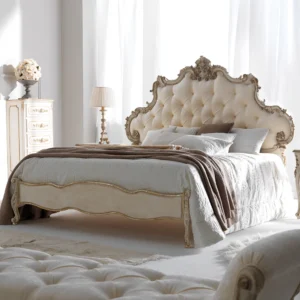 High-End-Rococo-Reproduction-Button-Upholstered-Bed