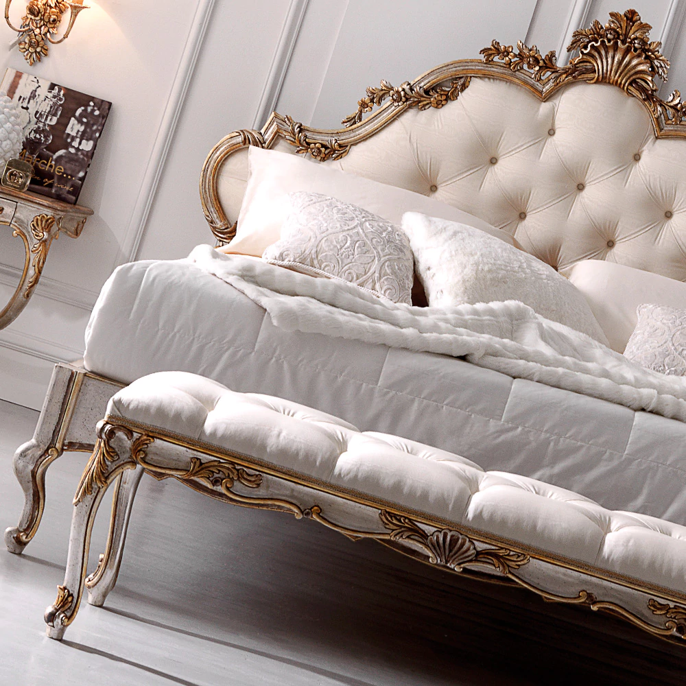 Opulent-Rococo-Button-Upholstered-Bed - Image 3