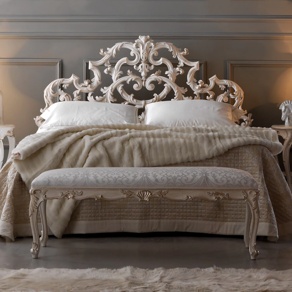 Ornate-Carved-Designer-Italian-Bed - Image 5