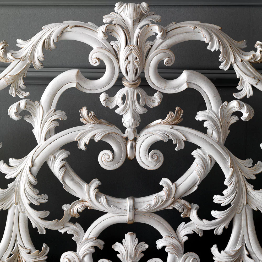 Ornate-Carved-Designer-Italian-Bed - Image 4