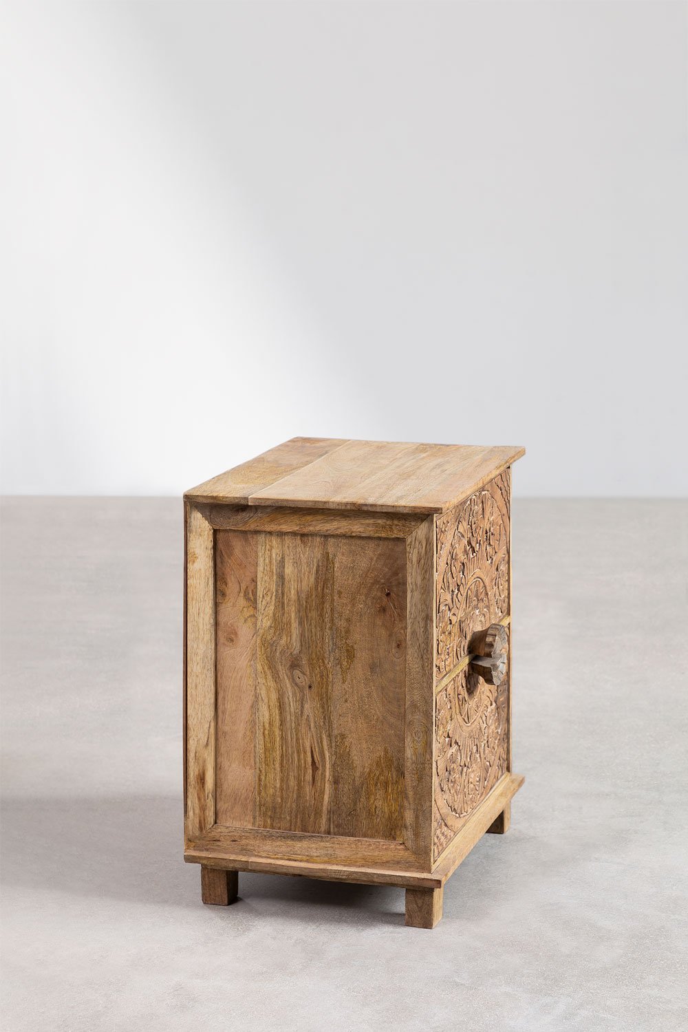 bedside-table-with-drawers-in-mango-wood-wiluna - Image 6