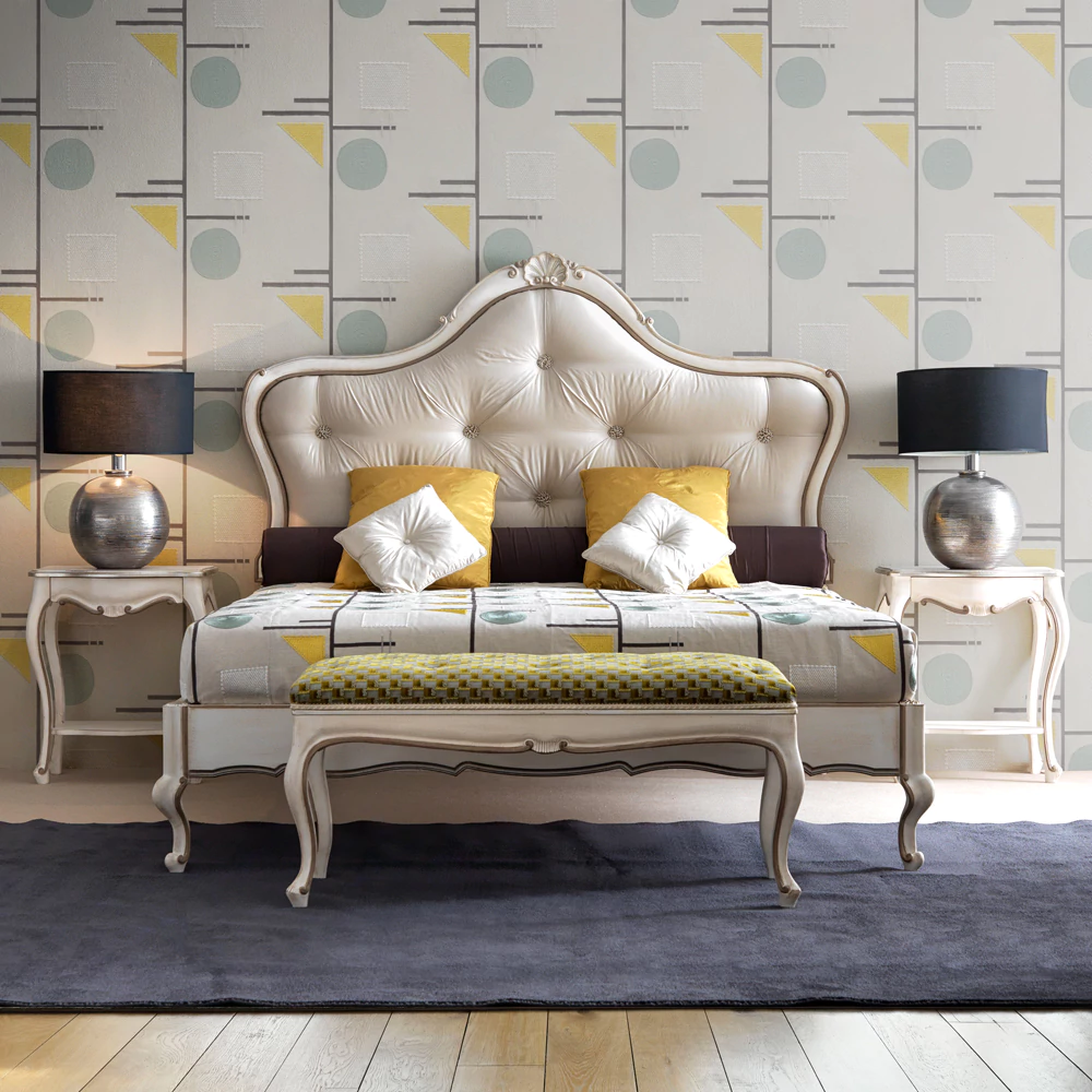 classic-style-ornate-button-upholstered-bed - Image 4