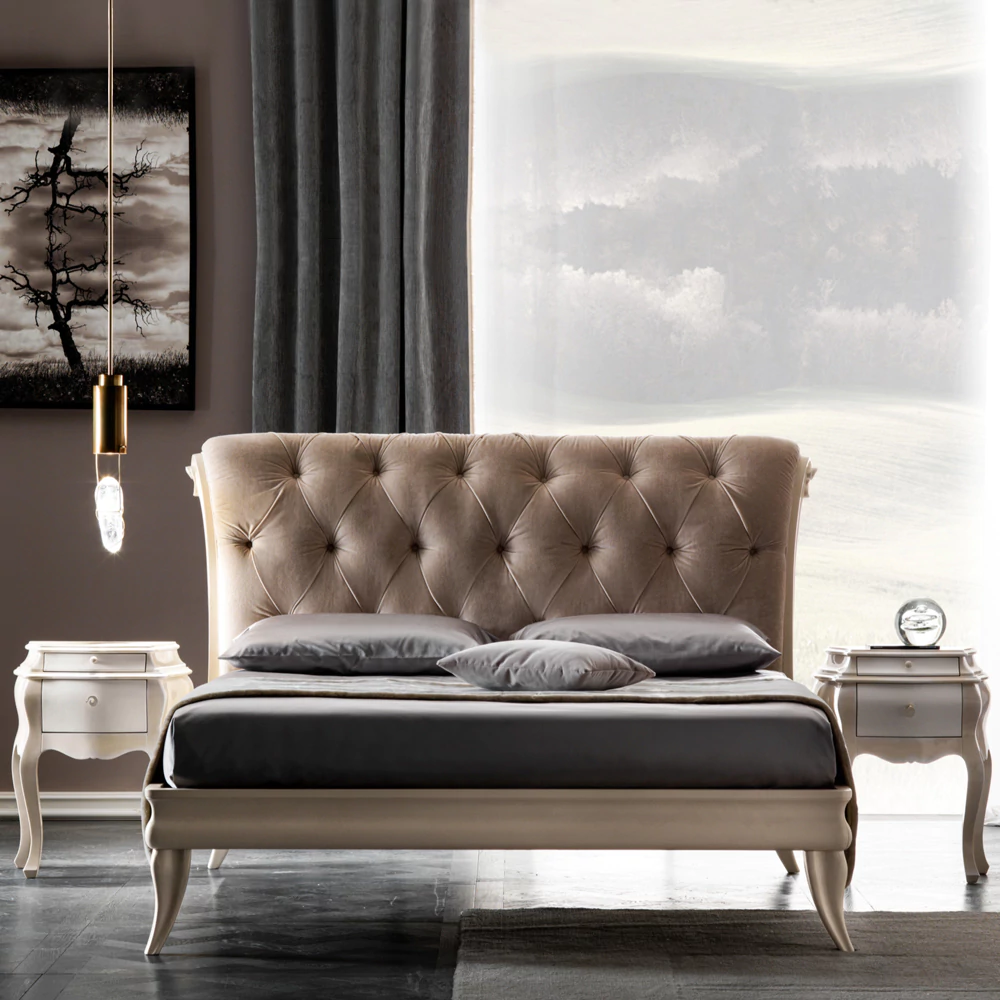 contemporary-button-upholstered-bed