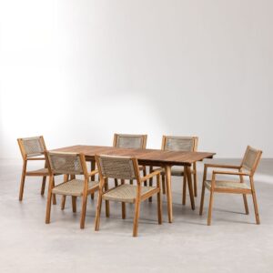 extendable-table-set and-6-tenay-garden-chairs
