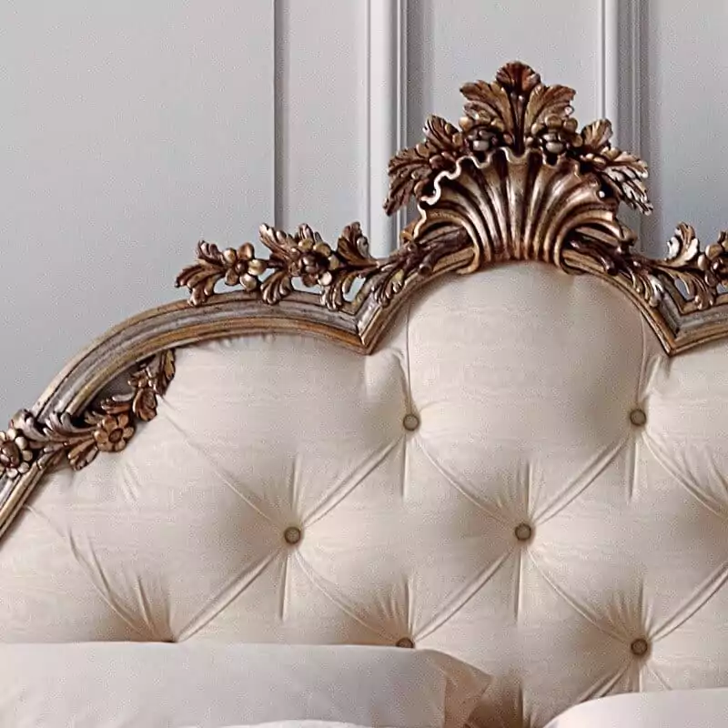 Opulent-Rococo-Button-Upholstered-Bed - Image 5