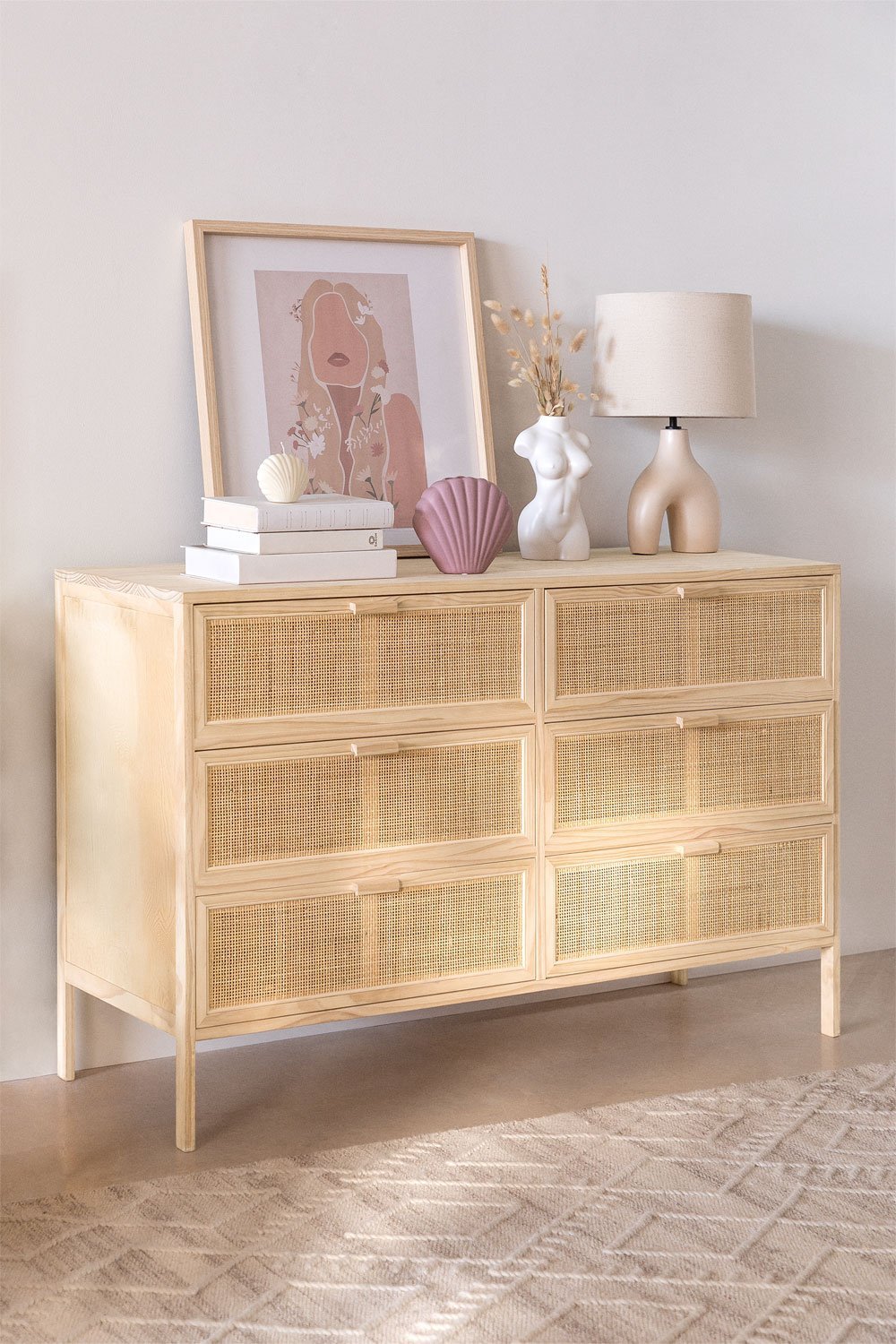 rattan-and-reyna-wood-chest-of-drawers