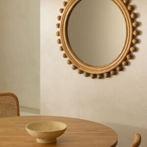 round-mango-wood-wall-mirror