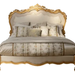 Luxury King Size Bed with 2 Side Tables