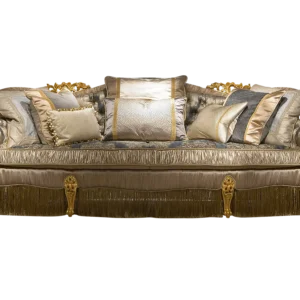 Hand-carved royal design with floral accents