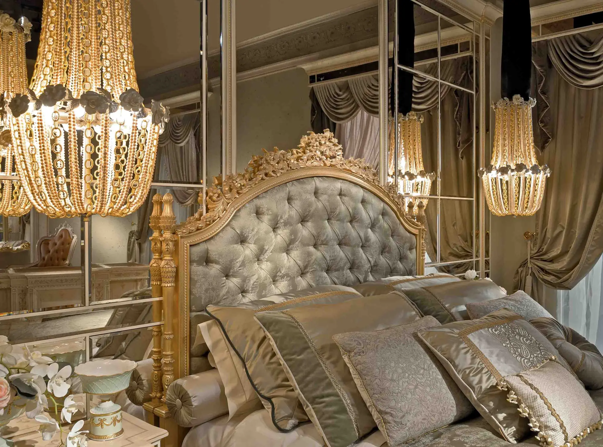 Hand-carved royal design with floral and scrollwork accents - Image 2