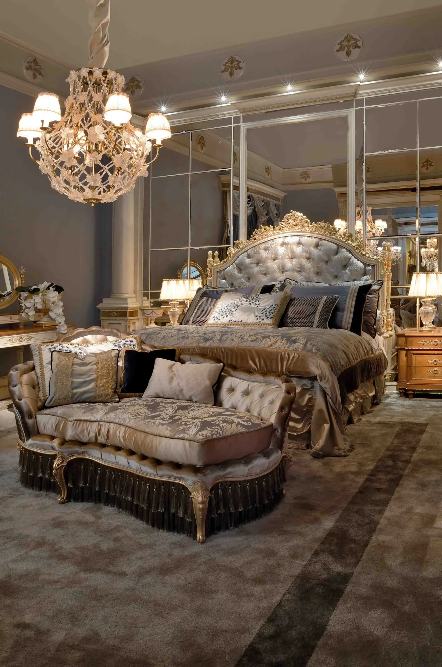 Hand-carved royal design with floral and scrollwork accents - Image 4