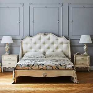 Queen Size Wings Bed with 2 Nightstands